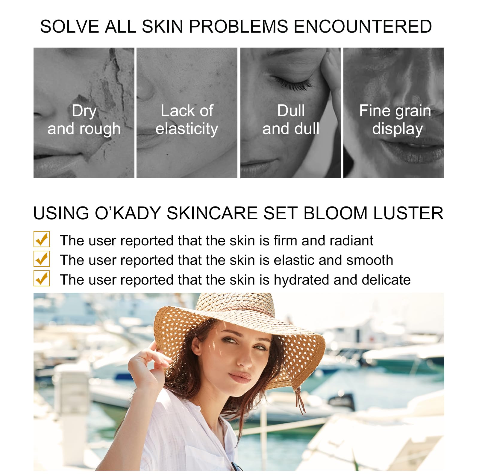 O'KADY Anti Aging Skin Care Sets Valentine's Day skincare gift set Gentle Facial Skin Care Sets & Kits for Wife Mom Women Girl Valentine's Day (12 Piece）