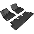 3D MAXpider Kagu Floor Mat (Black) Compatible with Tesla Model 3 2020-2021 - Full Set