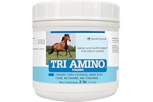 SmartEquine Tri Amino | Lysine Horses Supplement with Methionine & Threonine for Strong Muscles | Healthy Topline | Assist in Protein Production | 2 LB