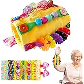 Sensory Aids for Alzheimer Patients for Therapy and Anxiety Relief Autistic Dementia Sensory Mat Fidget Wrist Cuff ASD ADHD OCD (Orange)