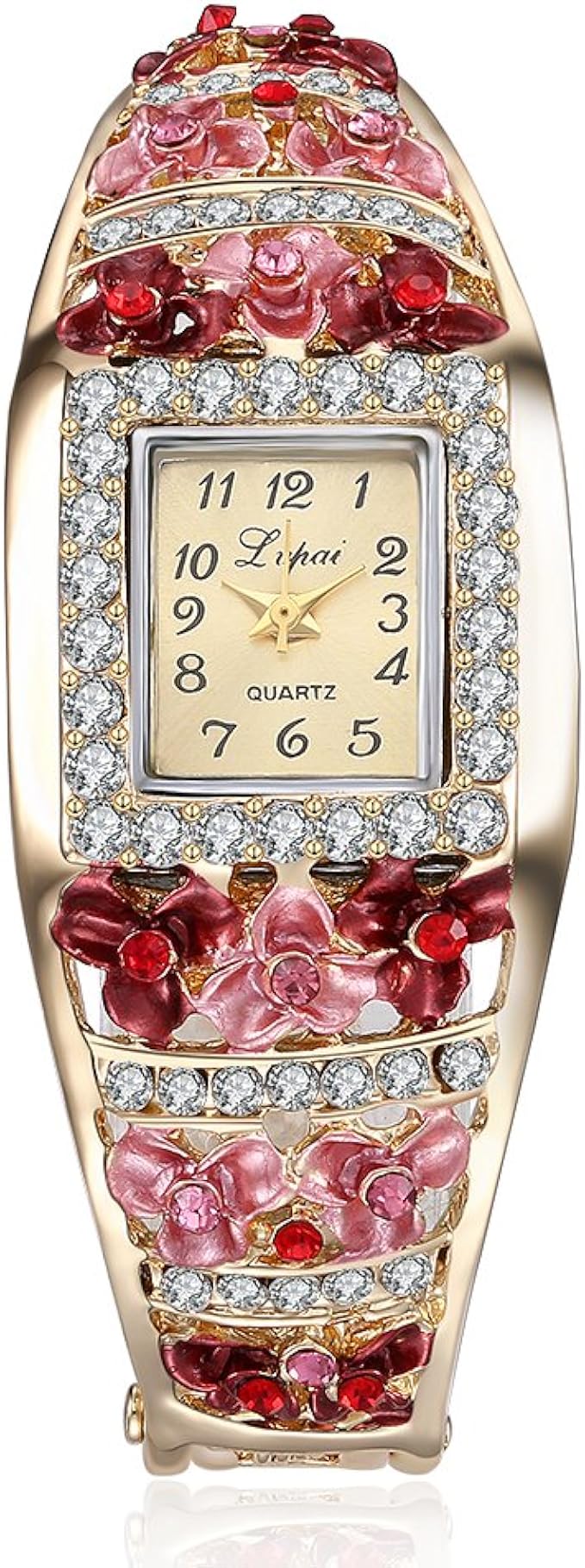 Pink Ladies Watches Online Low Price Women Fashion Quartz Alloy Glass