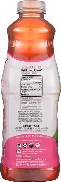 HONEST KIDS BERRY BERRY GOOD LEMONADE ORGANIC FRUIT JUICE DRINK, 59 FL OZ