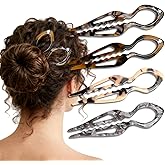 4Pack - Prestiges Hair Pin for Thin Thick Hair French Hair Pin Prestiges Hairpin for Women Hair Accessories