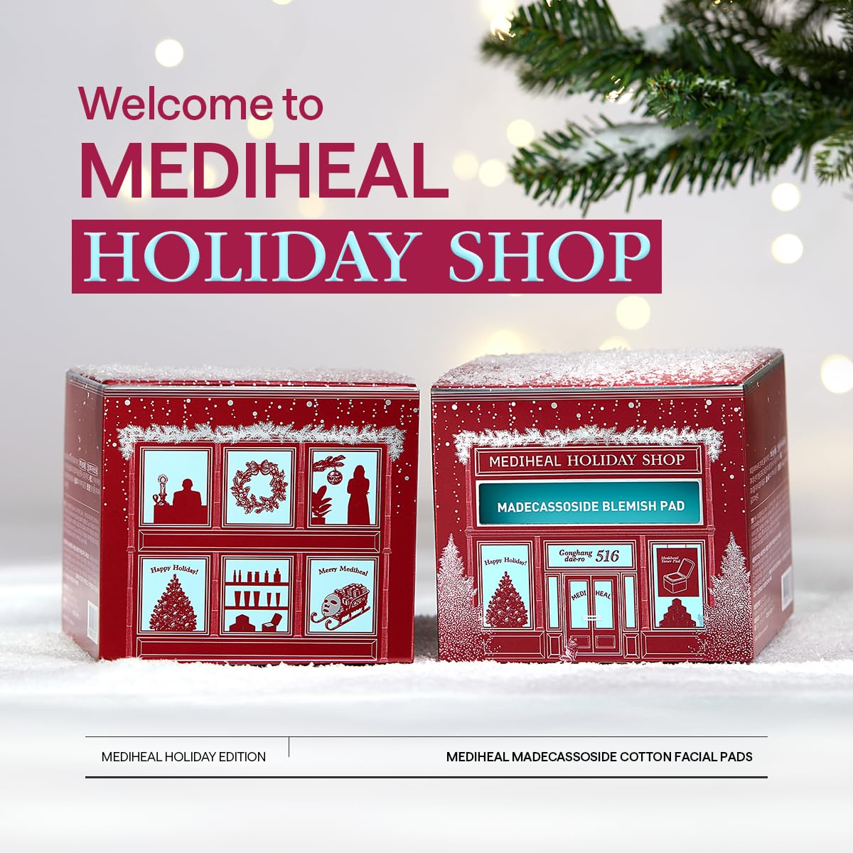 Mediheal Gift Edition Madecassoside Pad, Vegan Face Gauze Pads with Centella Asiatica - Improve Uneven Skin Tone, Remove Blemishes,100 Pads