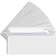 FUCDTEFC #10 Envelopes Letter Size Self Seal, White Security Envelopes Peel and Seal for Business Mailing, large Legal Size Plain Envelopes 4-1/8 x 9-1/2 Inches (30 Count)
