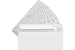 FUCDTEFC #10 Envelopes Letter Size Self Seal, White Security Envelopes Peel and Seal for Business Mailing, large Legal Size Plain Envelopes 4-1/8 x 9-1/2 Inches (30 Count)