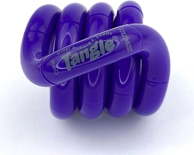 Tangle Jr Solid Purple - Genuine Tangle Fidget Toy
