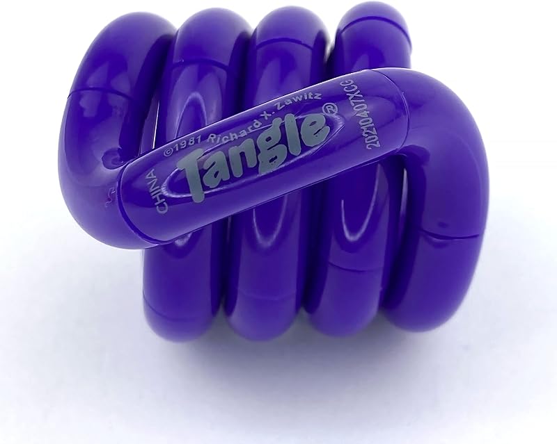 Tangle Jr Solid Purple - Genuine Tangle Fidget Toy