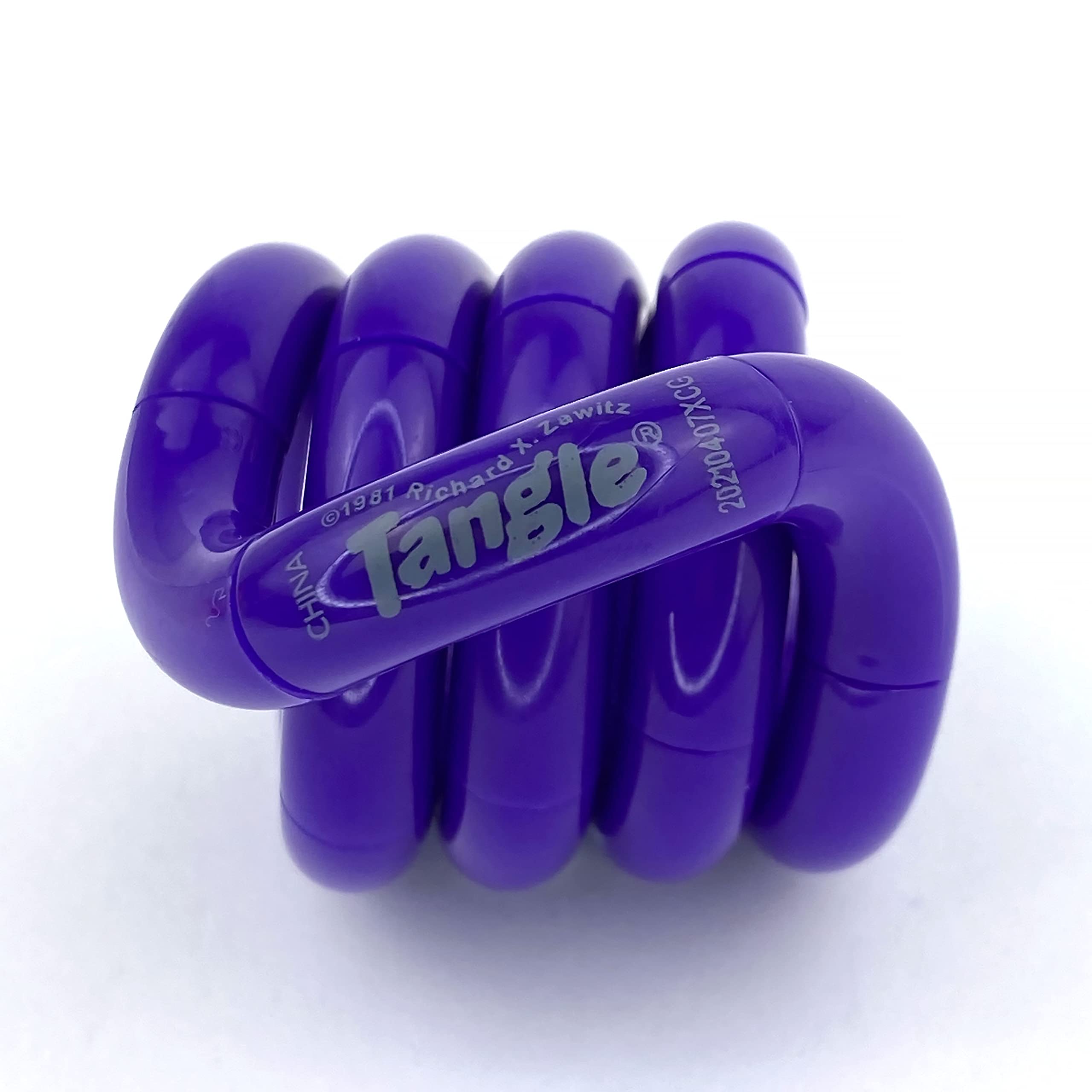 Tangle Jr. Solid Purple - Genuine Tangle Fidget - Fidget Toy for Kids and Adults