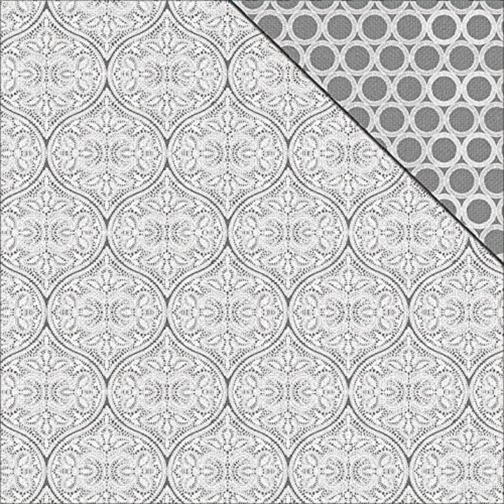 FabScraps French Lace-Tranquility DS Paper, Acrylic, Multicolour, 30.73x33.02x0.1 cm