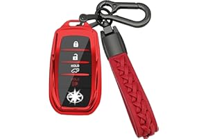 Key Fob Cover Compatible with Toyota, Case with Keychain,TPU 360 Degree Protection Key Case Fit for Venza, RAV4 Prime, Tundra