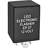 5-Pin EP27 FL27 Electronic LED Flasher Relay for Fixing Hyper Flash Issue in LED Turn Signal Bulbs