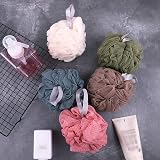 Omenluck 3Pcs Bath Flower Ball Exfoliating Loofah Sponge Deep Cleaning Body view 2