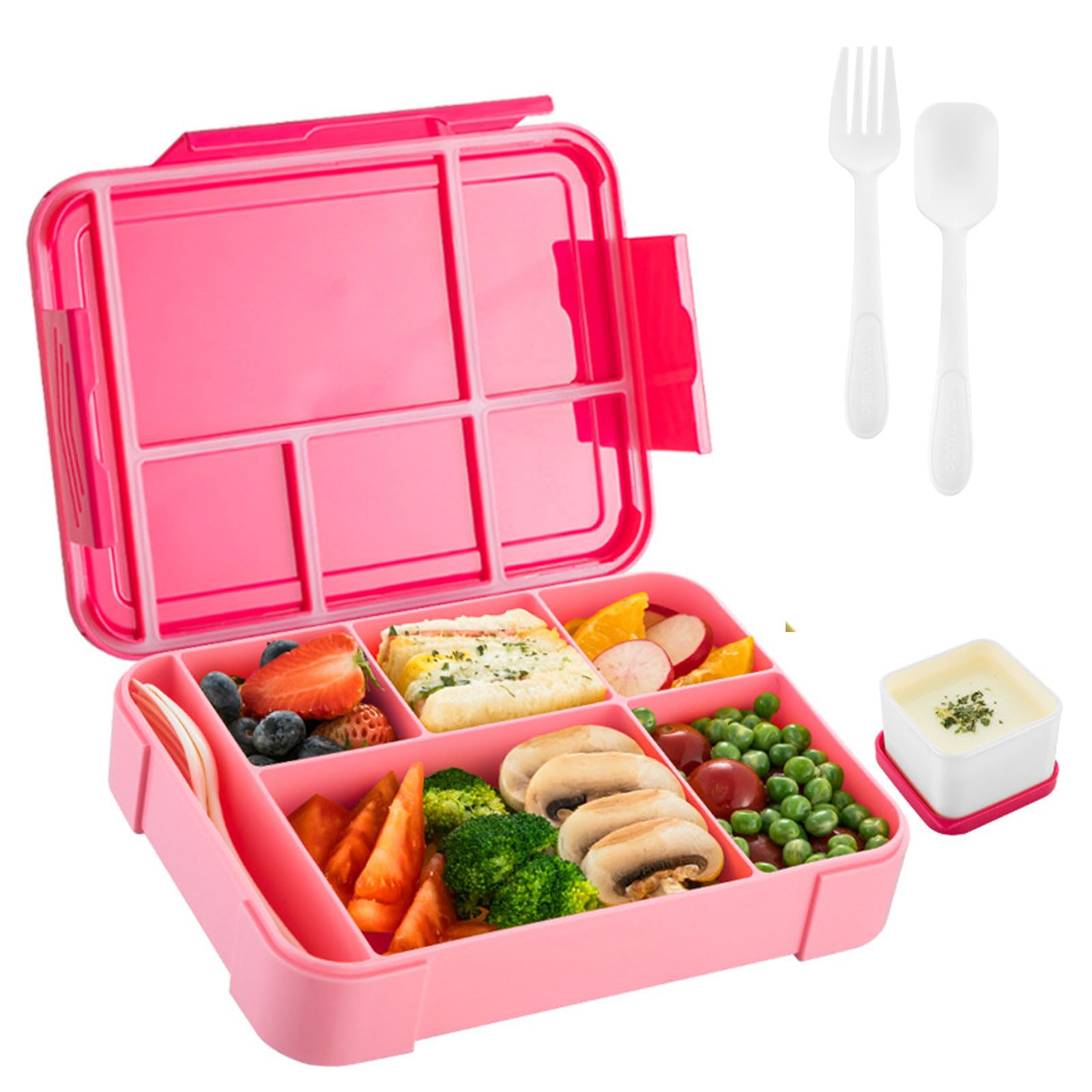 Les-Theresa Bento Lunch Box, Bento Boxes 1330Ml Pack Lunch Box, Lunch Boxes With Compartments Bpa Free Bento Box, Segmented Lunch Box Snack Box Leak Proof Microwave/Dishwasher Safe (02)