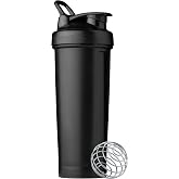 BlenderBottle Classic V2 Plastic Shaker Bottle 32 oz Black