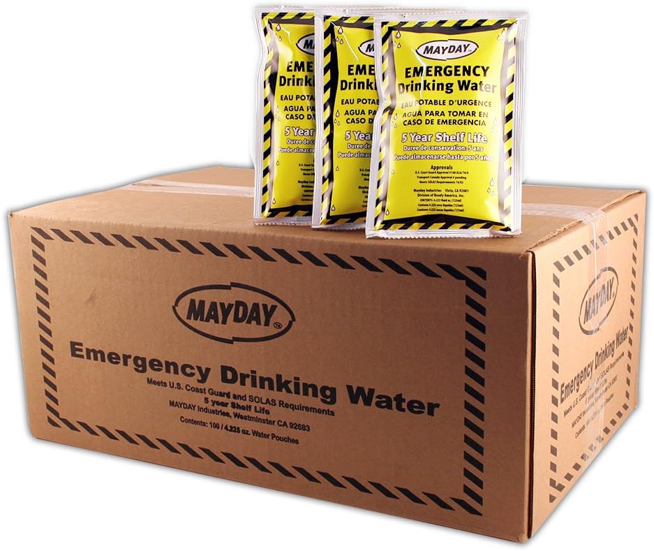 73011 Mayday Pouch Water 4.225 Oz/125Ml 100 Pack - - 