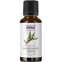 NOW Essential Oils, Cedarwood Oil, Strengthening Aromatherapy Scent, Steam Distilled, 100% Pure, Vegan, Child Resistant Cap, 