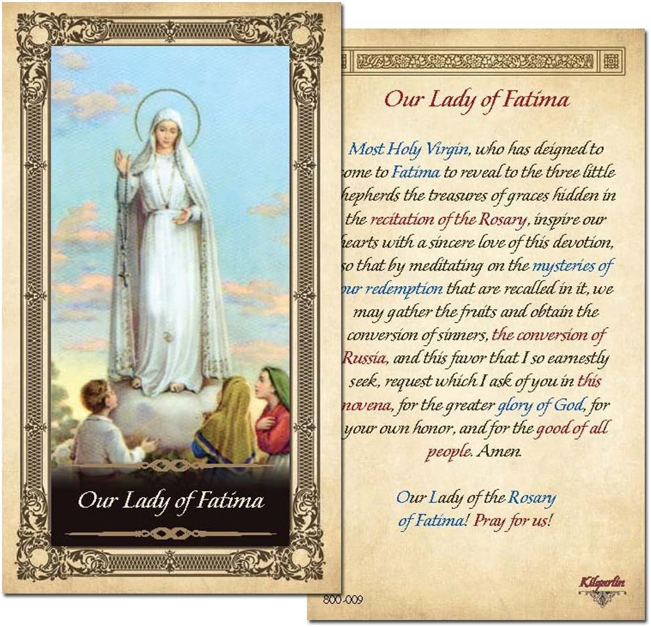 Our Lady of Fatima Prayer Card - 10 Pack: Amazon.co.uk: Office Products