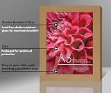 Americanflat A5 Photo Frame Dark Oak Engineered Wood Shatter Glass view 4