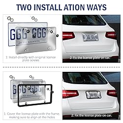 2 Pack License Plate Protector and Frames