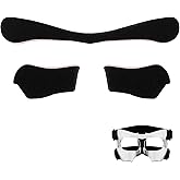 Liliful Face Mask Football Liner Pads, Basketball Face Mask Pads - Black Guard Pad with Nose Guard Replacement for Sports Protection - Softball, Baseball, Basketball - Youth, Adults, Men, Women