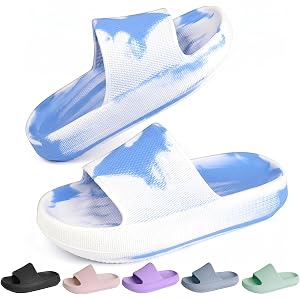 LIZICU Kids Cloud Slides丨Pillow Sandals for Boys Girls丨Quick Drying Bathroom Shower Sandals丨Summer Beach Pool Slippers| Thick
