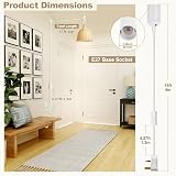 DiCUNO E27 Lampholder Pendant Light Fitting White 4M Cable Ceiling Kit view 4
