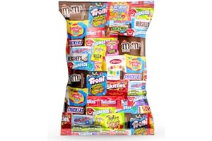 PISOKA Bulk Variety Pack of Fun Size Chocolate & Candy - Individually Wrapped Mix for Parties, Gift Bags, and Everyday Treats (2 LB)