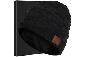 MISERWE Wireless Beanie Wireless 5.0 Speaker Headphone Beanie Hat,Christmas Electronic Gifts for Men,Women,Girls,Boys