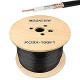 MOOKEERF RG8X Coaxial Cable 100ft,Low Loss 50 ohm
