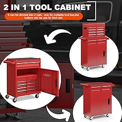 AirWire 5-Drawer Tool Chest, Rolling Tool Storage