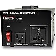 LiteFuze 750 Watt Voltage Converter Transformer Step Up/Down - 110v to 220v / 220v to 110v Power Converter - Fully Grounded Cord - Universal Socket, CE Certified [5-Years Warranty] (LT-750)