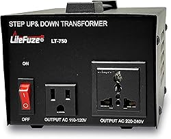 LiteFuze 750 Watt Voltage Converter Transformer