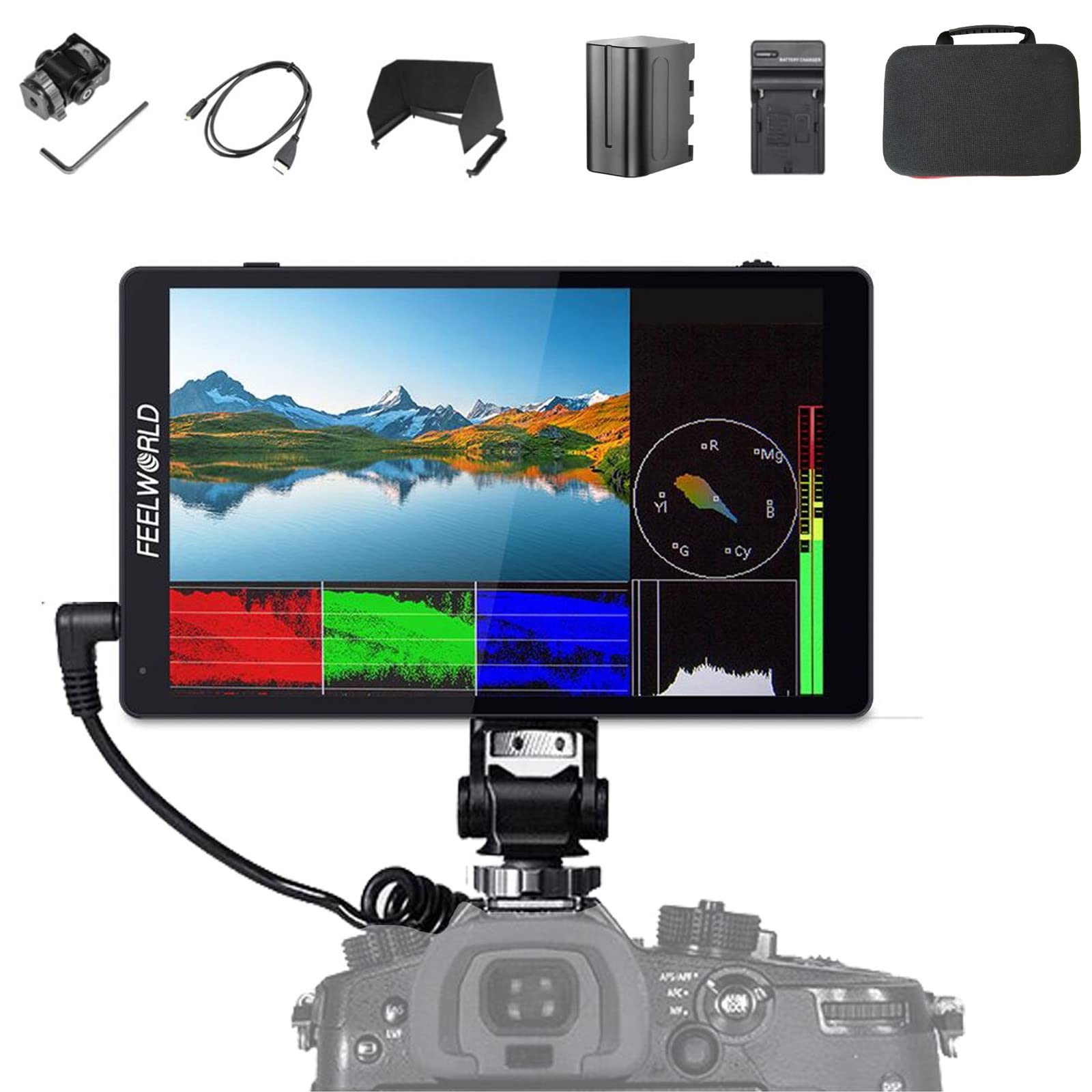 thumbnail image 2 of FEELWORLD F7 PRO 7" 4K HDMI DSLR Camera Field Monitor With Touchscreen & 3D LUT 2 of 6