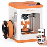 Hephi3d TINA2S 3D Printer Beginner Friendly, Fully Assembled, Ready to Use | Auto Leveling 3D Printers for Beginners with APP &amp; WiFi Control, Huge Model Library, Mini 3D Printer Friendly for Home, STEM