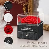 HEGUD Eternal Rose & I Love You Necklace Gift for Mum, Wife, Girlfriend view 5