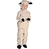 Child Wooly Sheep Costume Lamb Costume for Children - Kid's Black and White Sheep Costume