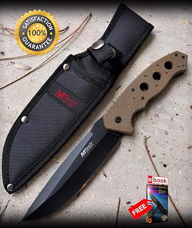 Tactical Sharp Knife Mtech Fixed Blade Tan 5 25 Black Blade Military Combat Sheath Combat Tactical Knife Ebook By Moon Knives Amazon Com