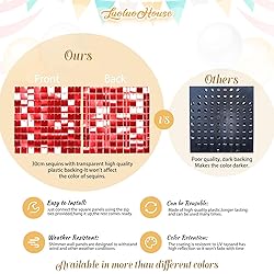 Shimmer Wall Backdrop Red Sequin Panel Backdrop 36