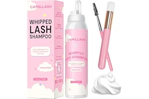 CL CAMILLASH Whipped Lash Cream Shampoo Unscented Foam Cleanser | 100ml Eyelash Extension Cleaning Bath Kit | Salon&Home Use
