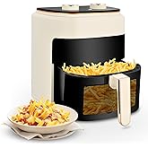 Pukomc Air Fryer 8-in-1 with 4QT Capacity,Air Fryer with Adjustable Temperature and Time,Non-stick and Dishwasher-Safe Basket