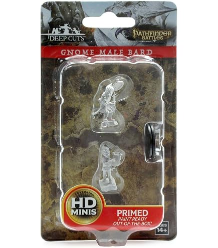 D&D Nolzur’s Marvelous – Elfe Barde Mâle, Figurine Non Peinte Pour Jeu De Rôle