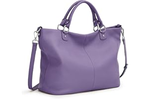 Kattee Women's Soft Genuine Leather Tote Bag, Top Satchel Purses and Handbags