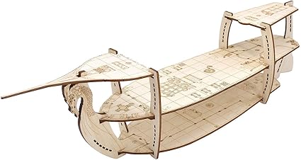 Amazon Com 3d Rpg Miniatures Ship Wood Laser Cut 3 Level With 1