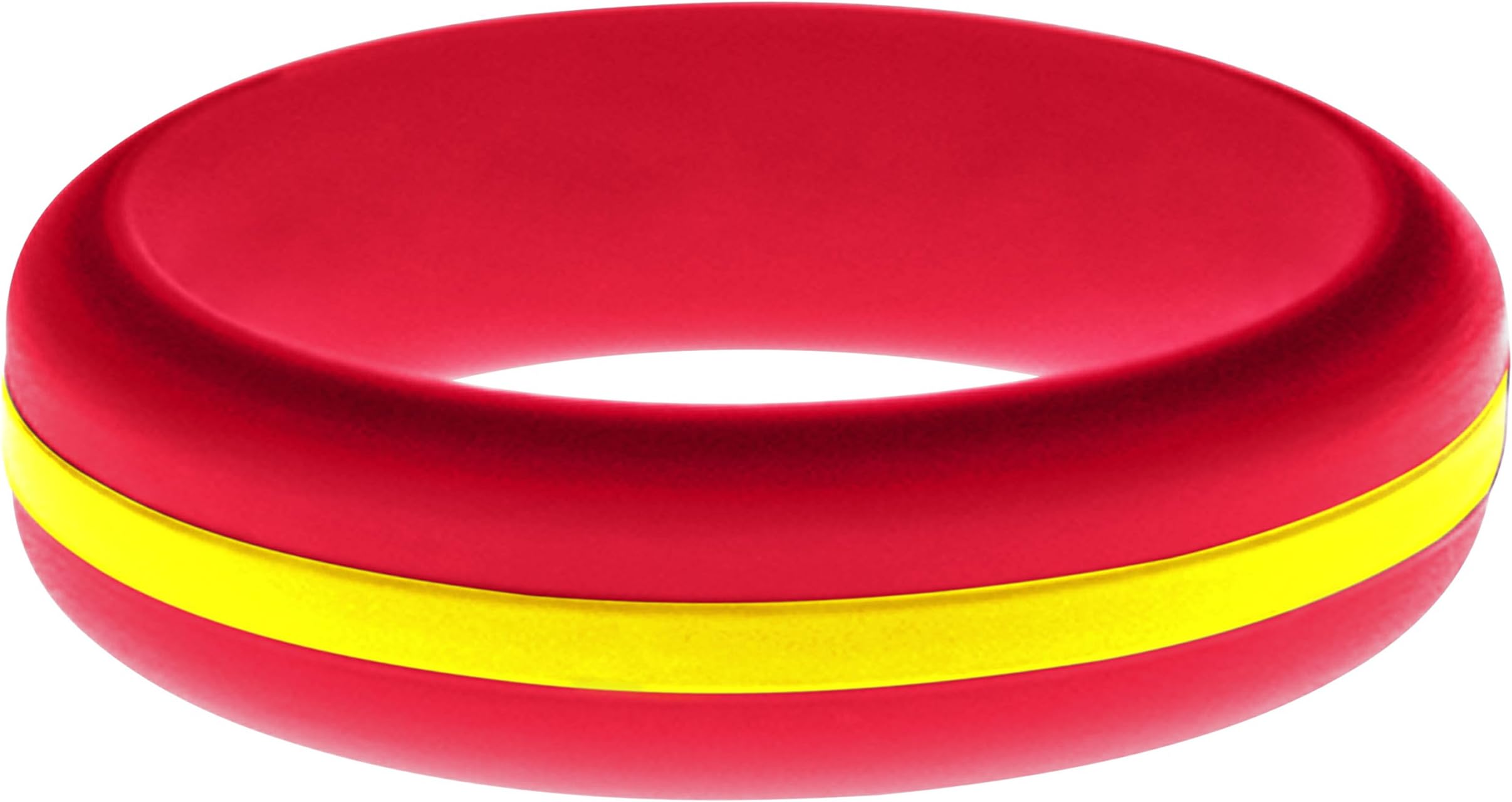 FLEX Ring - Womens Mens Red Silicone Ring - Changeable Color Bands - Many Colors - Safe, Durable, Everyday Wear Wedding Band - 1 Ring - Sizes 4-16