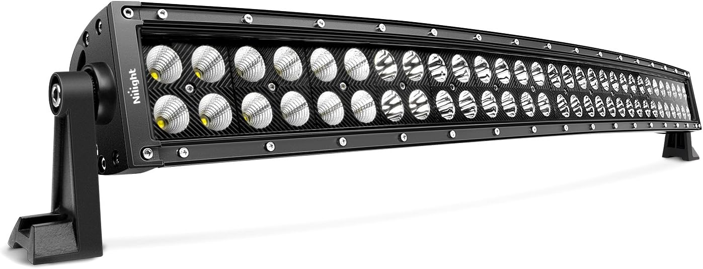 Nilight 32" 180W Spot Flood Combo High Power LED Driving Lamp LED Light Bar Off Road Fog Driving Work Lights for SUV Boat Jeep Lamp,2 Years Warranty: Automotive