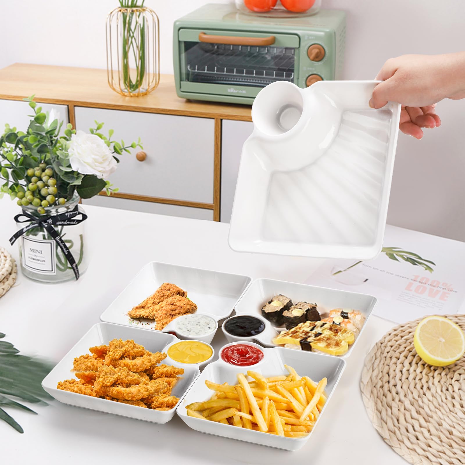 Lawei Chips and Dip Plates