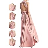 Infinity Dresses for Bridesmaids,Wedding Guest Dresses for Women,Plus Size Wrap Dress Long Maxi Convertible Multiway Dress