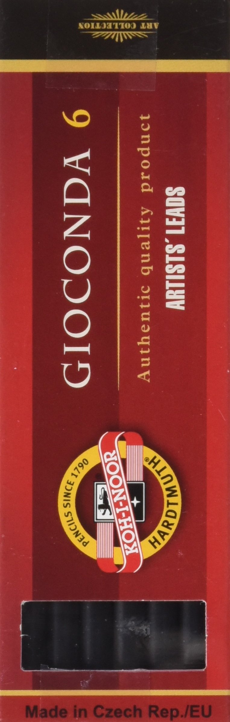 KOH-I-NOOR Negro 3 Hard Drawing Chalks for 5.6mm Diameter 120mm Mechanical Pencil - Black