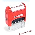 ExcelMark Self-Inking Rubber Teacher Grading Stamp - Homework